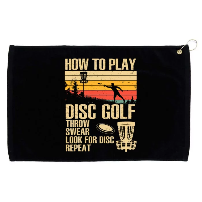 Disc Golf Design Disc Golfer Disc Golf Player Grommeted Golf Towel