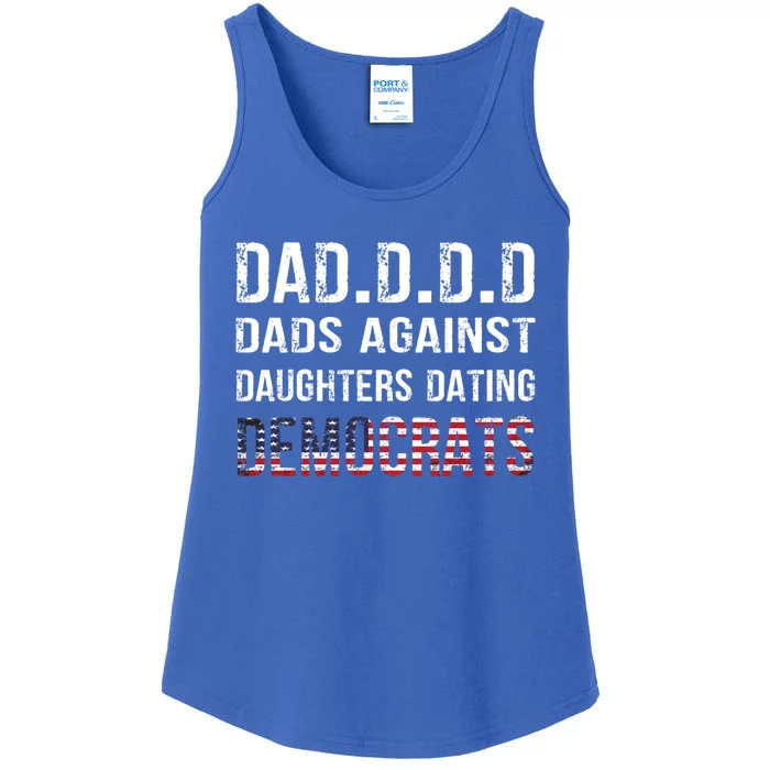 Daddd Gift Dads Against Daughters Dating Democrats Gift Ladies Essential Tank