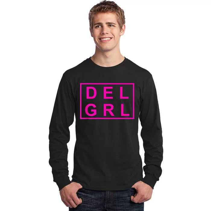 DEL GRL Delaware Pink Design Tall Long Sleeve T-Shirt