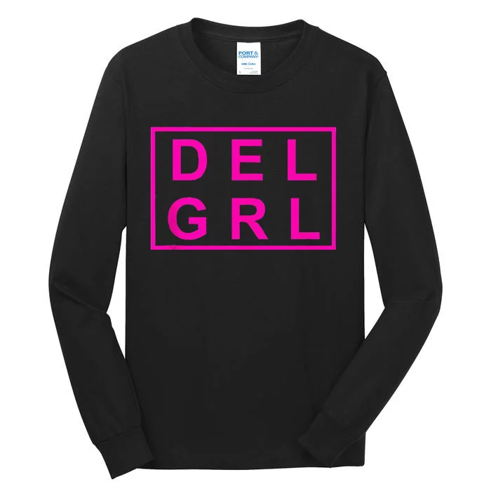 DEL GRL Delaware Pink Design Tall Long Sleeve T-Shirt