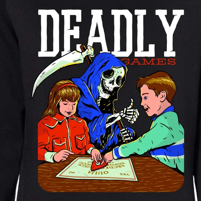 Deadly Games Womens California Wash Sweatshirt