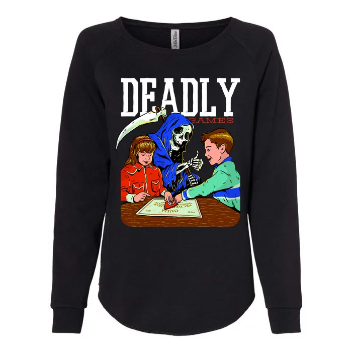 Deadly Games Womens California Wash Sweatshirt