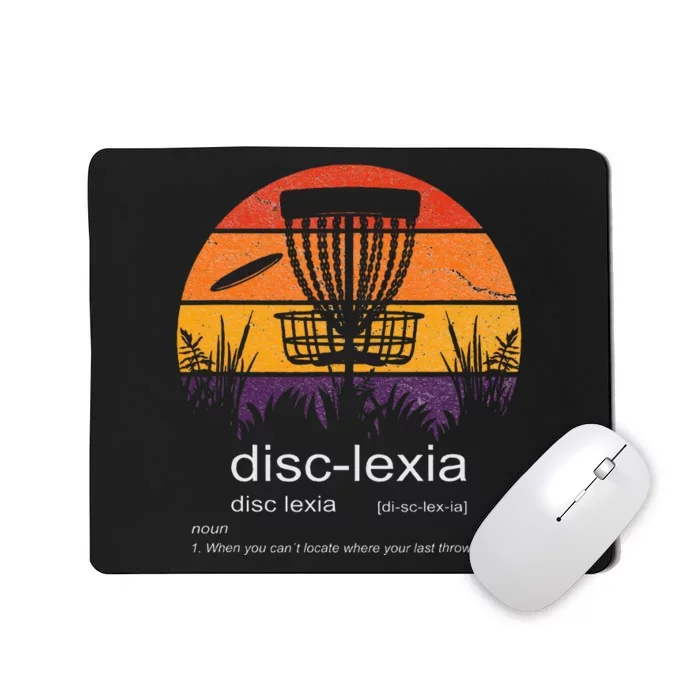 Disc Golf disclexia disc golf meme funny disc golf Mousepad