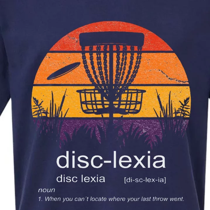 Disc Golf disclexia disc golf meme funny disc golf Sueded Cloud Jersey T-Shirt