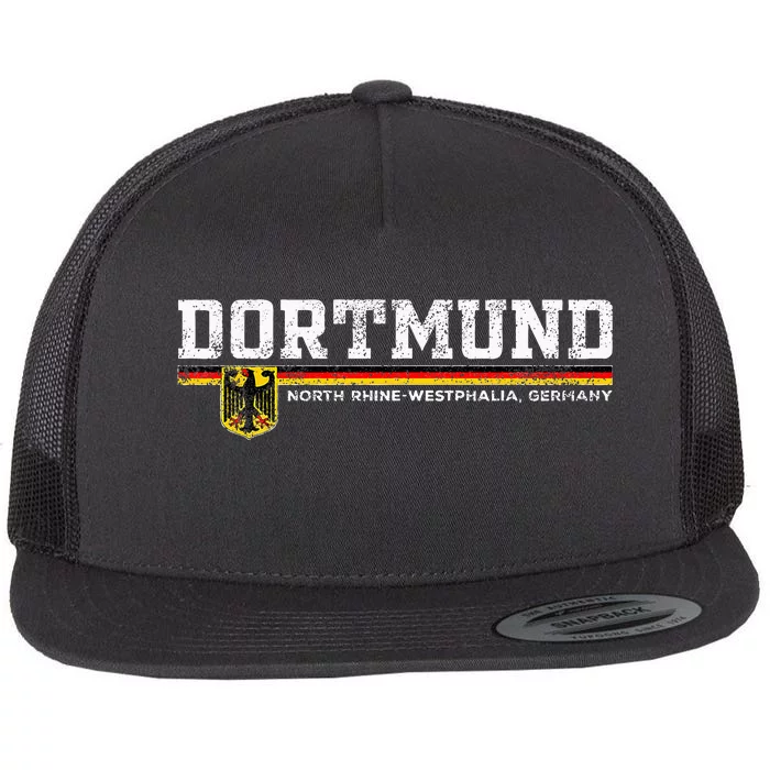 Dortmund Germany Deutschland Flat Bill Trucker Hat