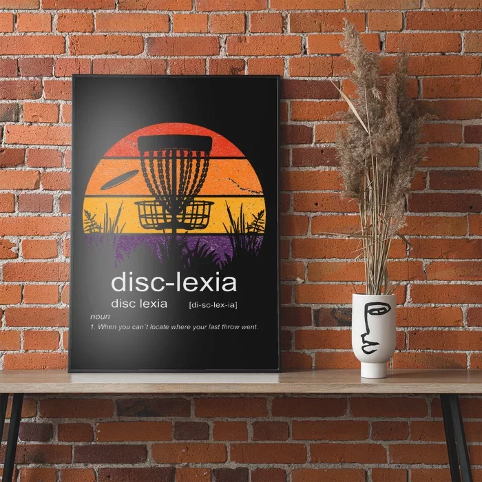 Disc Golf Disclexia Disc Golf Meme Funny Disc Golf Poster