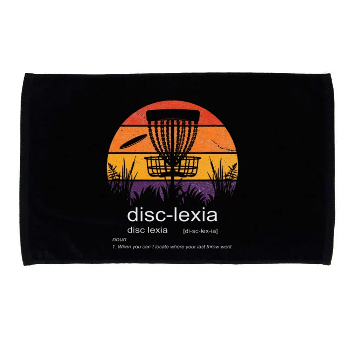 Disc Golf Disclexia Disc Golf Meme Funny Disc Golf Microfiber Hand Towel