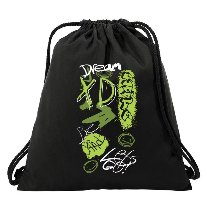 Dream Graffiti Drawstring Bag