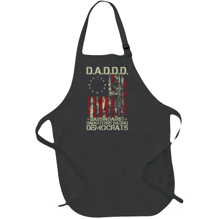 Daddd Gun Dads Against Daughters Dating Democrats On Back Full-Length Apron With Pocket