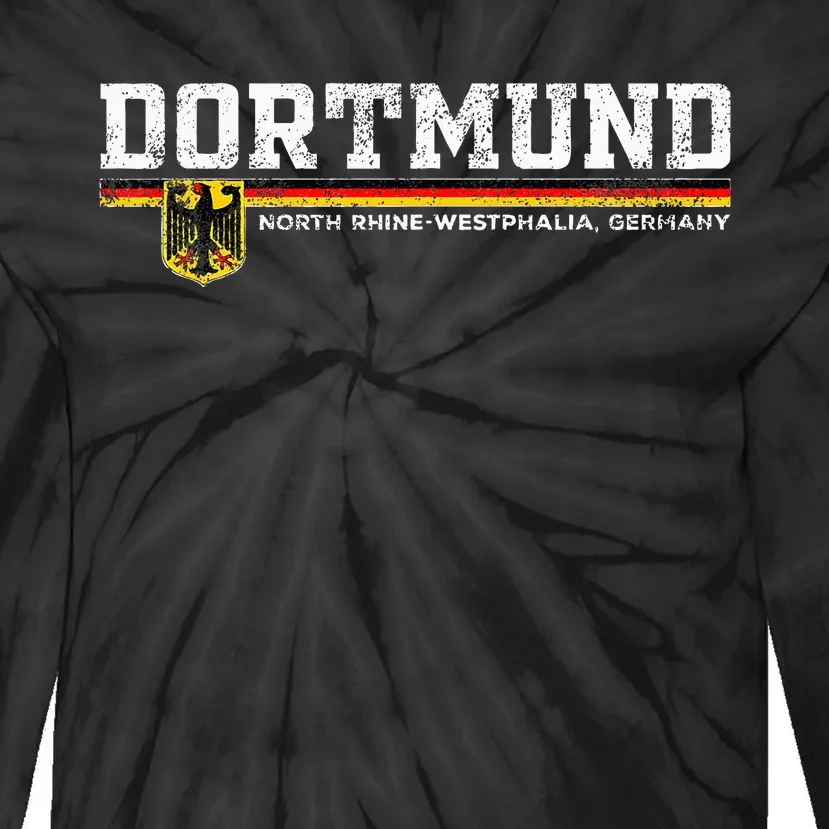 Dortmund Germany Deutschland Tie-Dye Long Sleeve Shirt