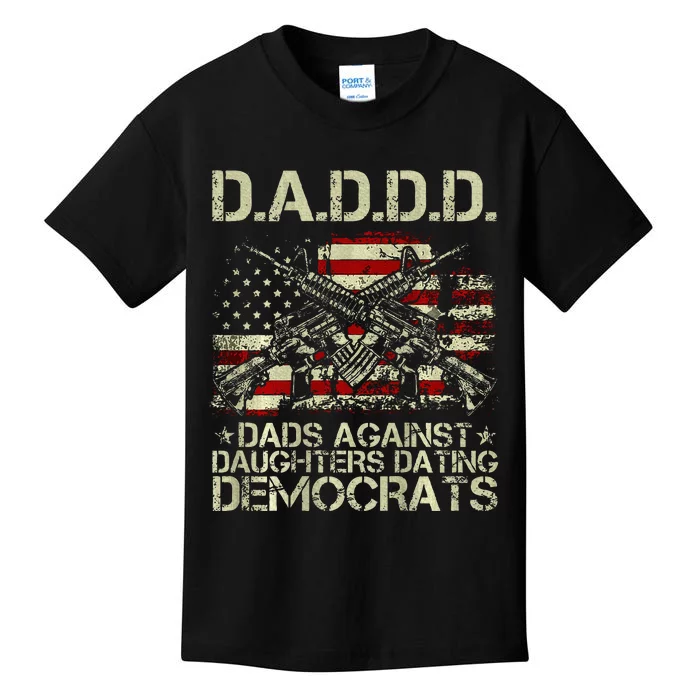 Daddd Gun Dads Against Daughters Dating Democrats Kids T-Shirt