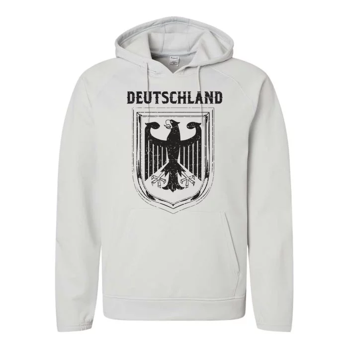 Deutschland Germany Eagle Nationalism Symbol Performance Fleece Hoodie