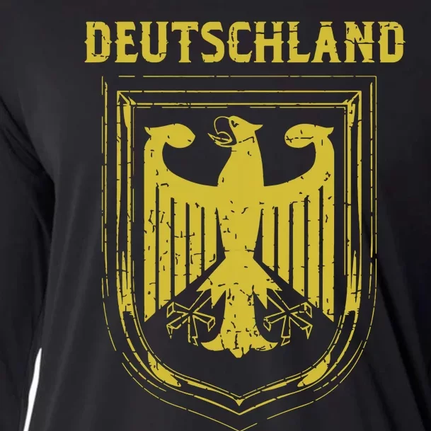 Deutschland Germany Eagle Nationalism Symbol Cooling Performance Long Sleeve Crew