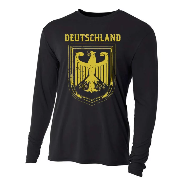 Deutschland Germany Eagle Nationalism Symbol Cooling Performance Long Sleeve Crew