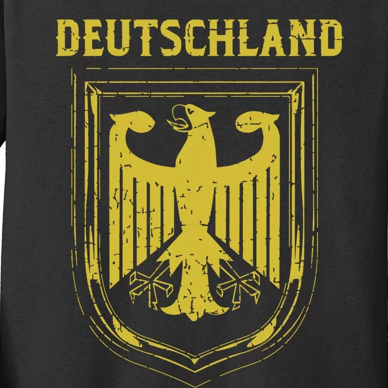 Deutschland Germany Eagle Nationalism Symbol Kids Long Sleeve Shirt