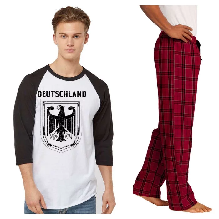 Deutschland Gery Eagle Nationalism Symbol Cool Gift Raglan Sleeve Pajama Set