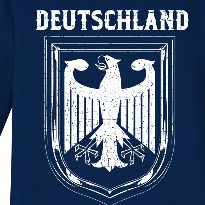 Deutschland Gery Eagle Nationalism Symbol Cool Gift Baby Long Sleeve Bodysuit