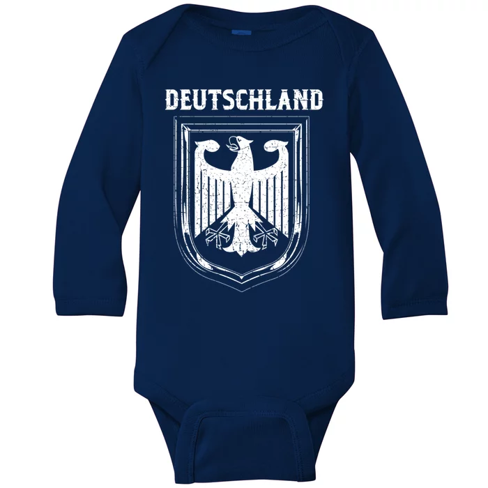 Deutschland Gery Eagle Nationalism Symbol Cool Gift Baby Long Sleeve Bodysuit