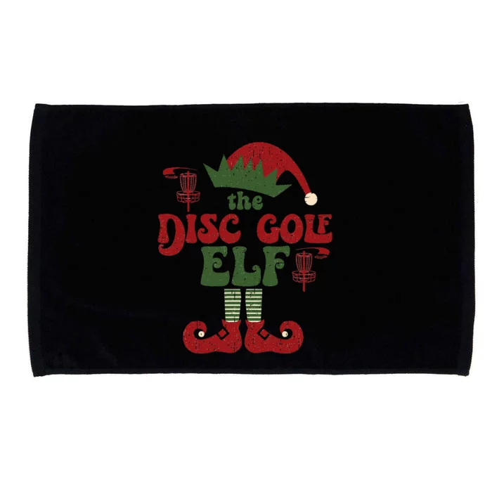 Disc Golf Elf Family Matching Group Christmas Microfiber Hand Towel