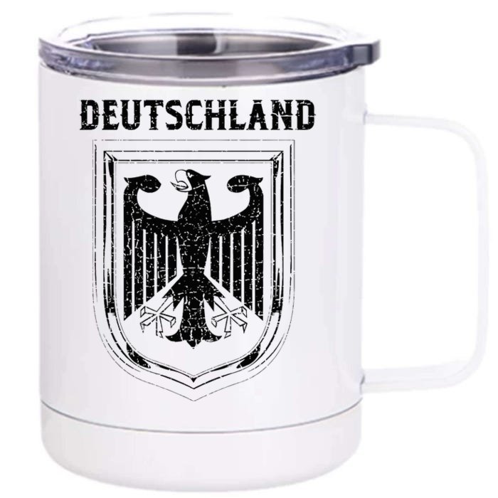 Deutschland Germany Eagle Nationalism Symbol Front & Back 12oz Stainless Steel Tumbler Cup