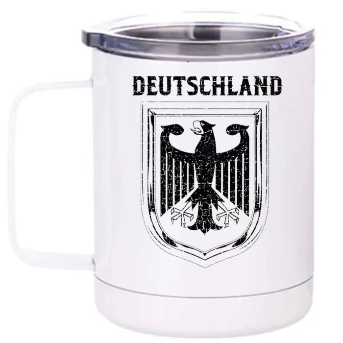 Deutschland Germany Eagle Nationalism Symbol Front & Back 12oz Stainless Steel Tumbler Cup