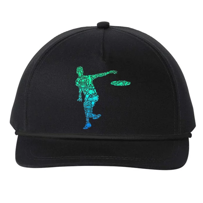 Disc Golf Frisbee Snapback Five-Panel Rope Hat