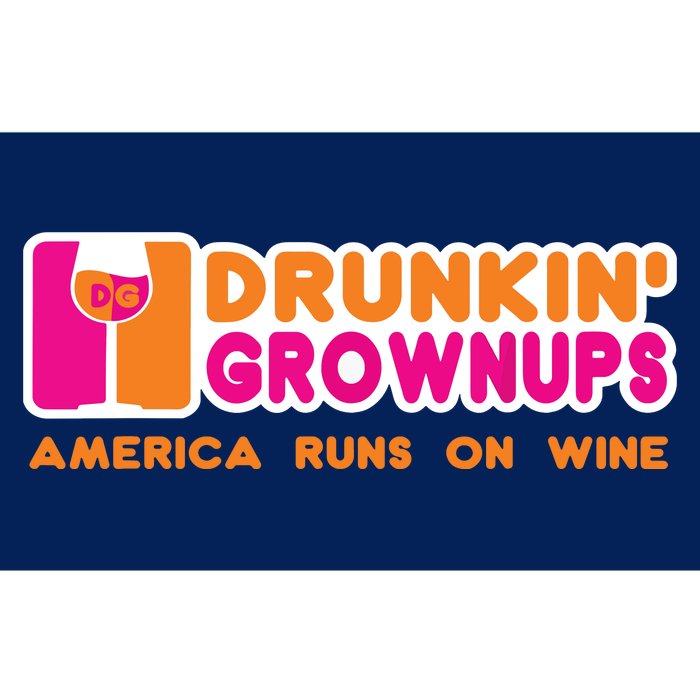 Drunken Grownups Funny Wine Shirts Drinking Gifts Bumper Sticker