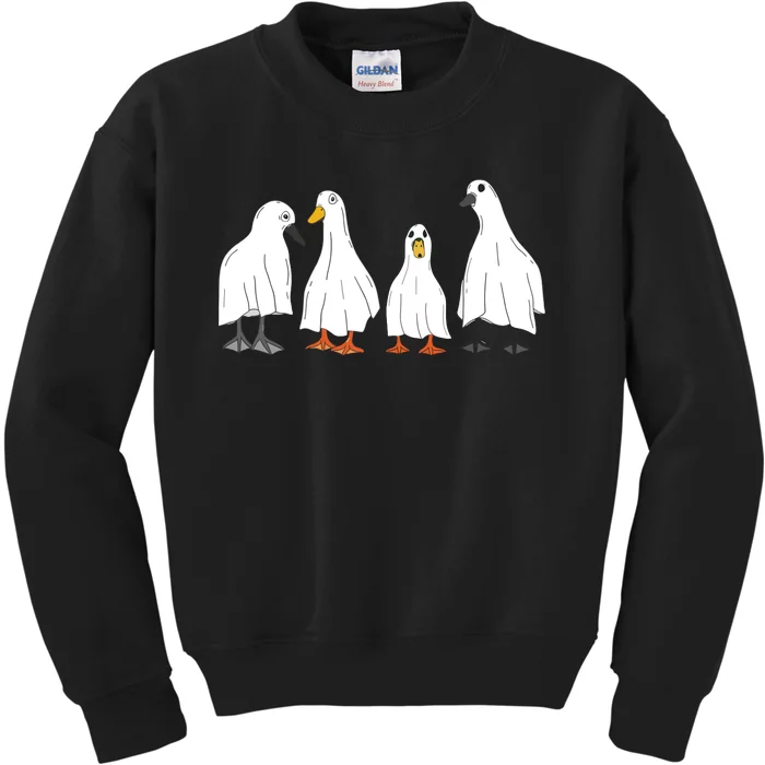 Ducks Ghost Farm Farmer Animal Halloween Costume Kids Sweatshirt