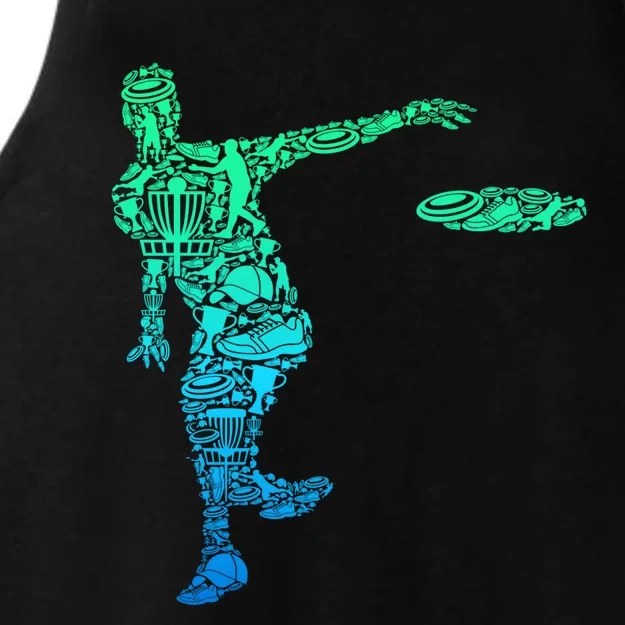 Disc Golf Frisbee Boy Ladies Tri-Blend Wicking Tank