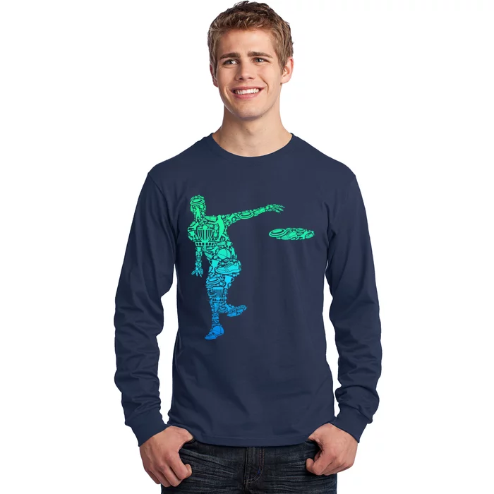 Disc Golf Frisbee Boy Long Sleeve Shirt