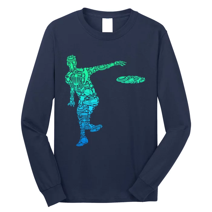 Disc Golf Frisbee Boy Long Sleeve Shirt