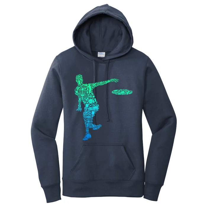 Disc Golf Frisbee Boy Women's Pullover Hoodie