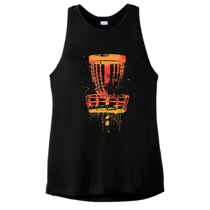 Disc Golf Frolf Vintage Frisbee Golf Ladies Tri-Blend Wicking Tank