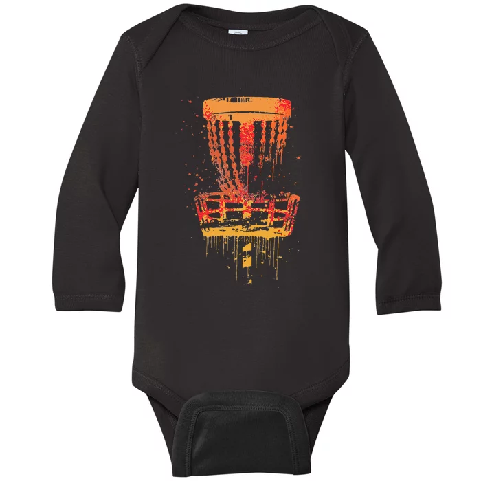 Disc Golf Frolf Vintage Frisbee Golf Baby Long Sleeve Bodysuit