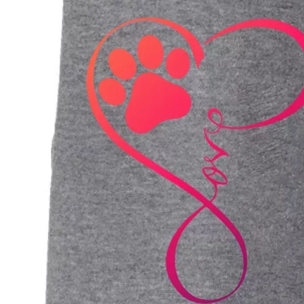 Dog Gift Fun Pawprint Design Gift Love Dogs Gift Doggie 3-End Fleece Hoodie