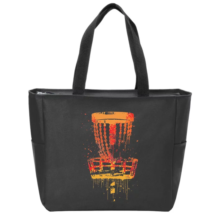 Disc Golf Frolf Vintage Frisbee Golf Zip Tote Bag