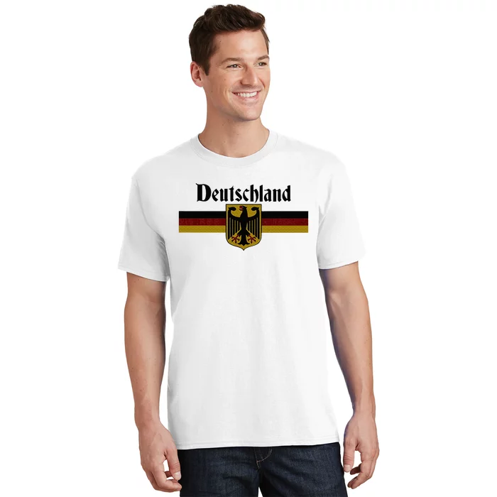 Deutschland Germany Flag Coat Of Arms Eagle Banner T-Shirt