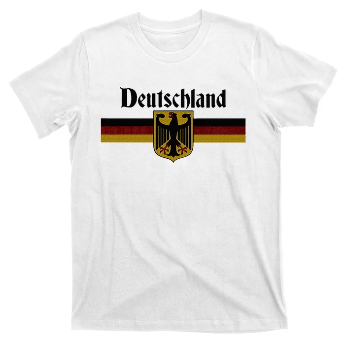 Deutschland Germany Flag Coat Of Arms Eagle Banner T-Shirt