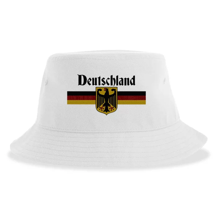 Deutschland Germany Flag Coat Of Arms Eagle Banner Sustainable Bucket Hat