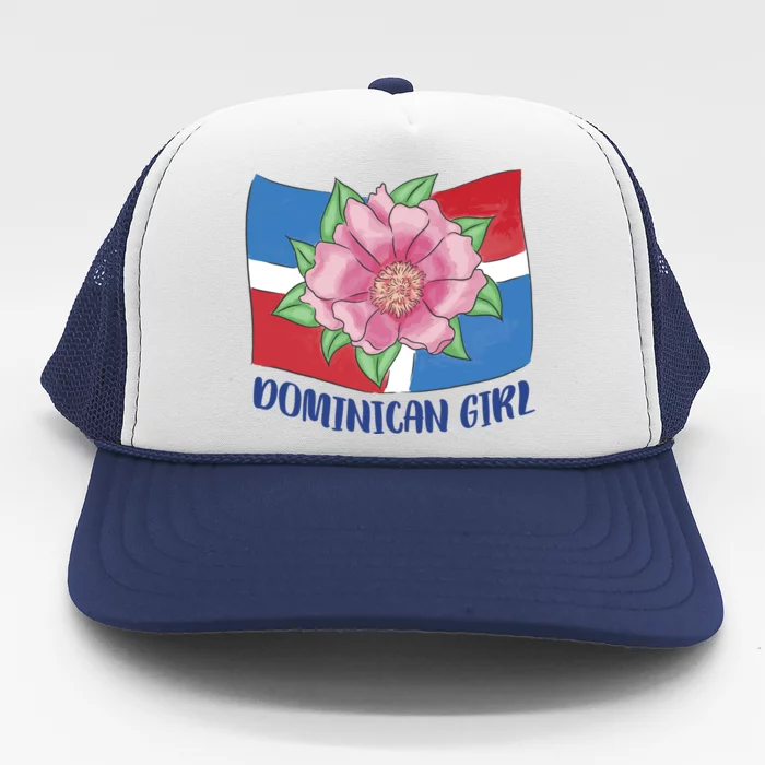 Dominican Girl Flag Trucker Hat