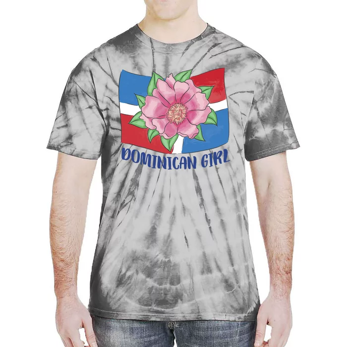 Dominican Girl Flag Tie-Dye T-Shirt