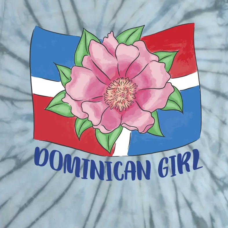 Dominican Girl Flag Tie-Dye T-Shirt