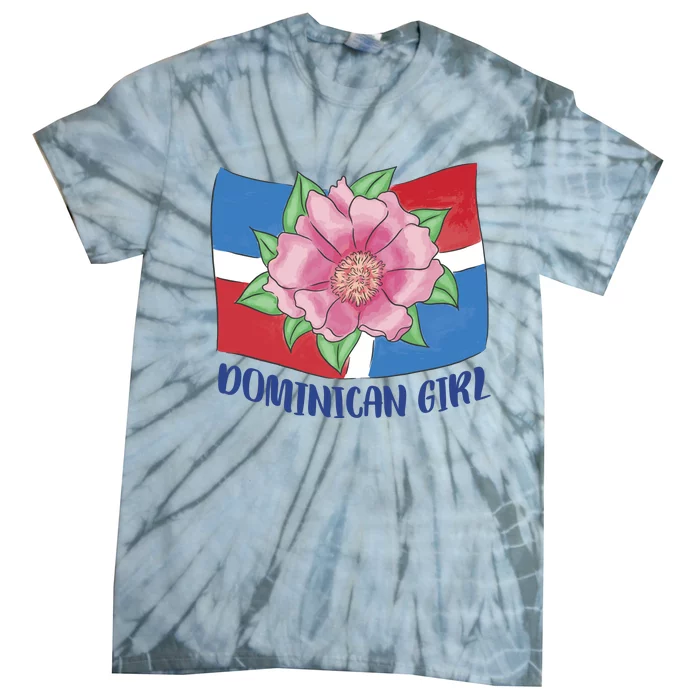 Dominican Girl Flag Tie-Dye T-Shirt