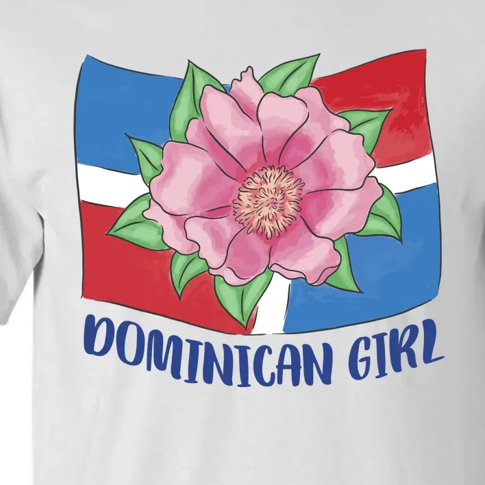 Dominican Girl Flag Tall T-Shirt