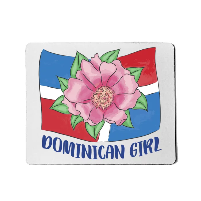 Dominican Girl Flag Mousepad