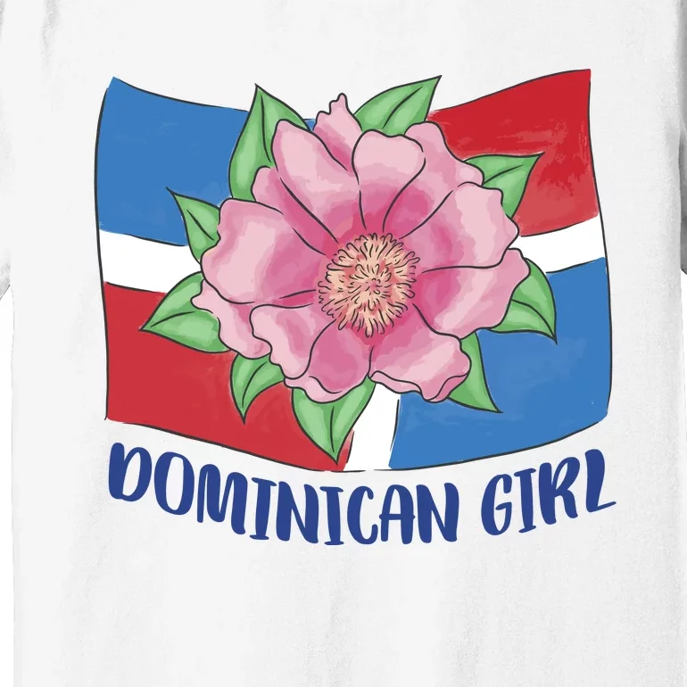 Dominican Girl Flag Premium T-Shirt