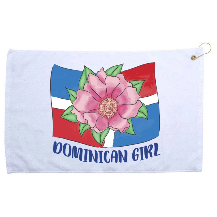 Dominican Girl Flag Grommeted Golf Towel