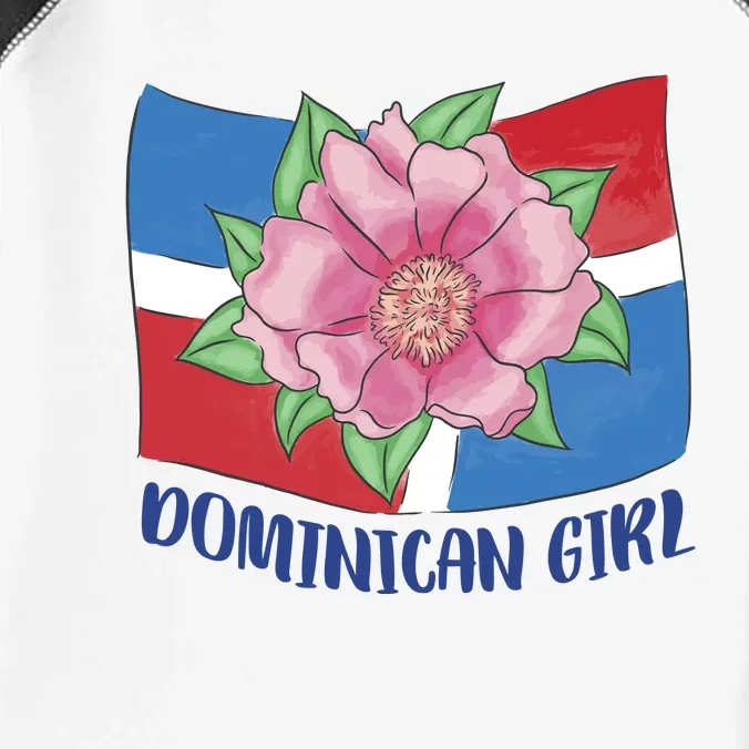 Dominican Girl Flag Infant Baby Jersey Bodysuit