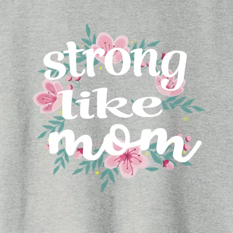 Daughter Gift From Mom To My Daughter Strong Like Mom Gift Women's Crop Top Tee