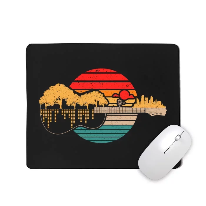 Disc Golf Flying Disc Disc Golf Sunset Guitar Mousepad